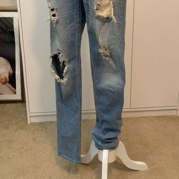 Arizona Jeans Distressed Overalls - Picture 3 of 5